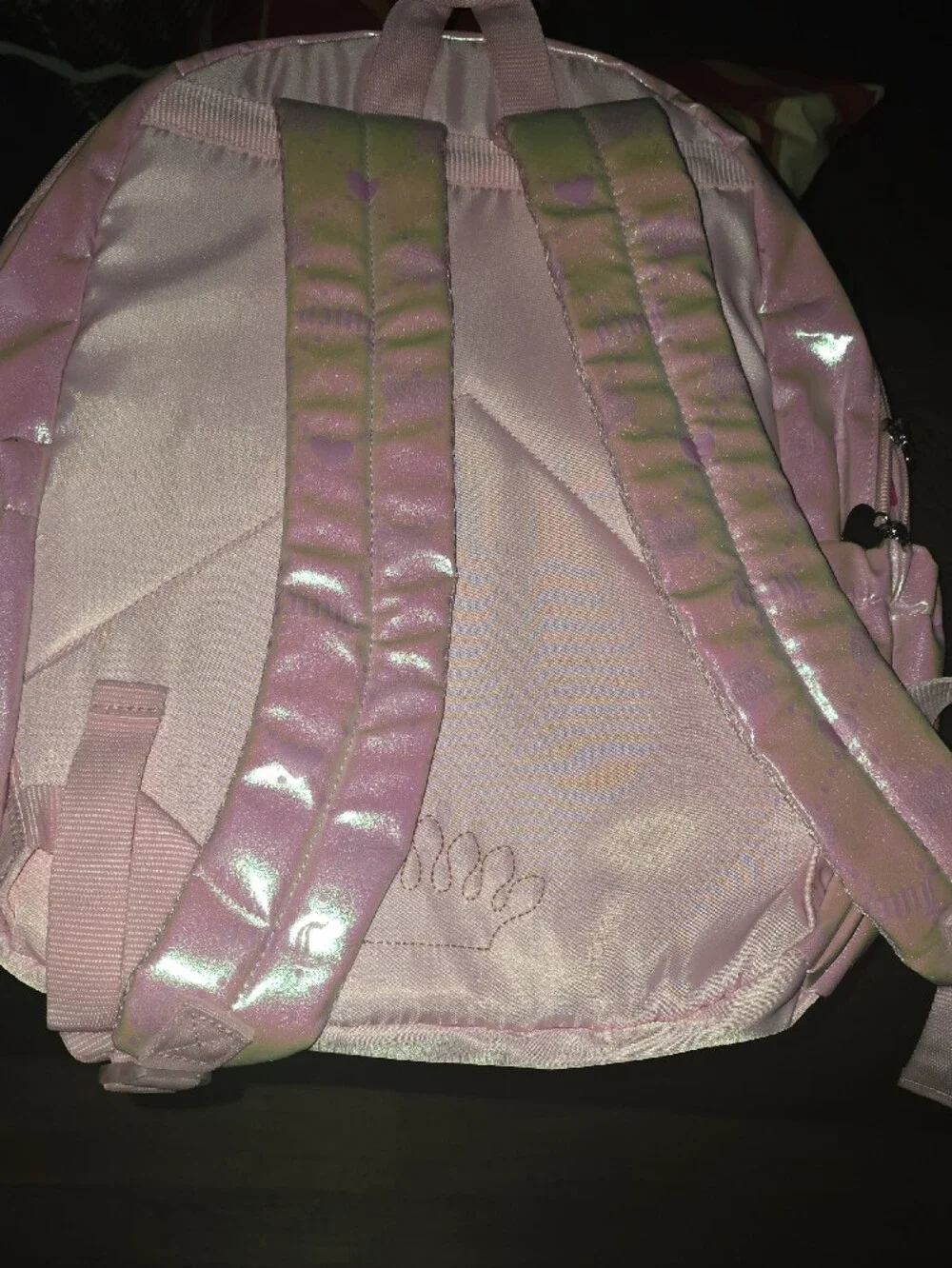 Juicy Couture Iridescent Pink Holographic Backpack